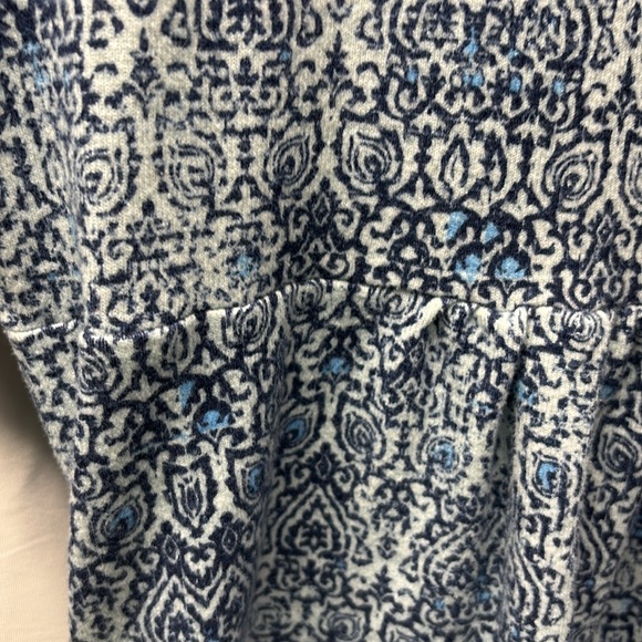 Reborn Navy and White Patterned Dress - Picture 4 of 4